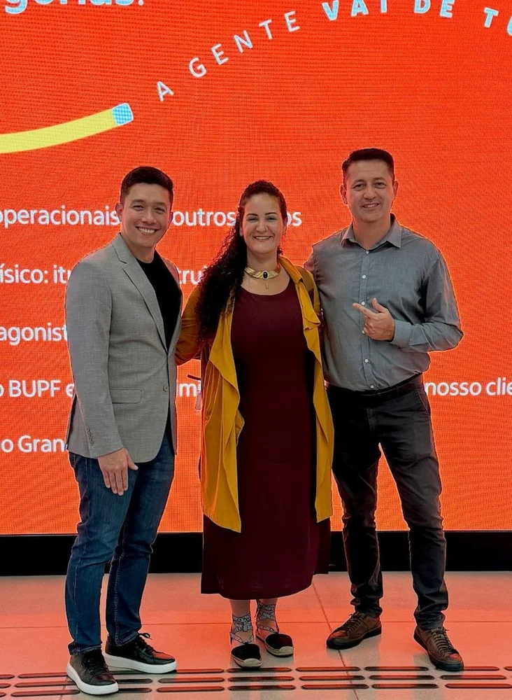 Participantes em evento corporativo